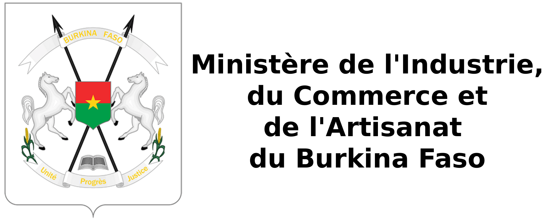 Logo of the Ministry of Industry, Trade and Handicrafts of Burkina Faso