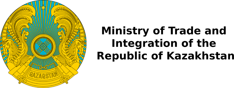 Logo of the Ministry of Trade and Integration of the Replublic of Kazakhstan